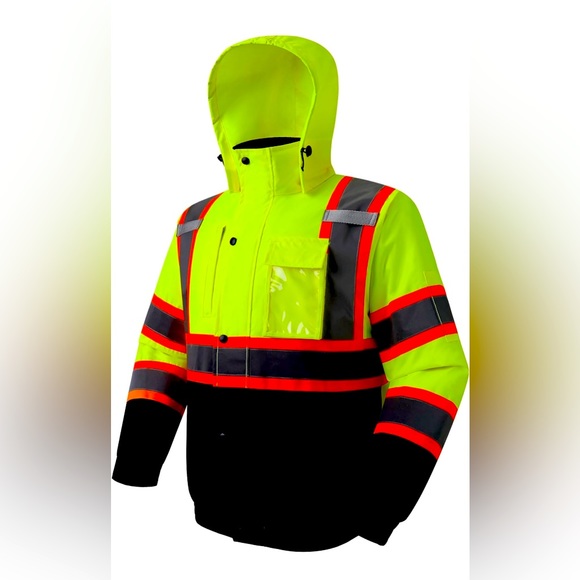 Winter Safety Jacket Durable and Waterproof | Construction Work Jacket - Picture 1 of 5